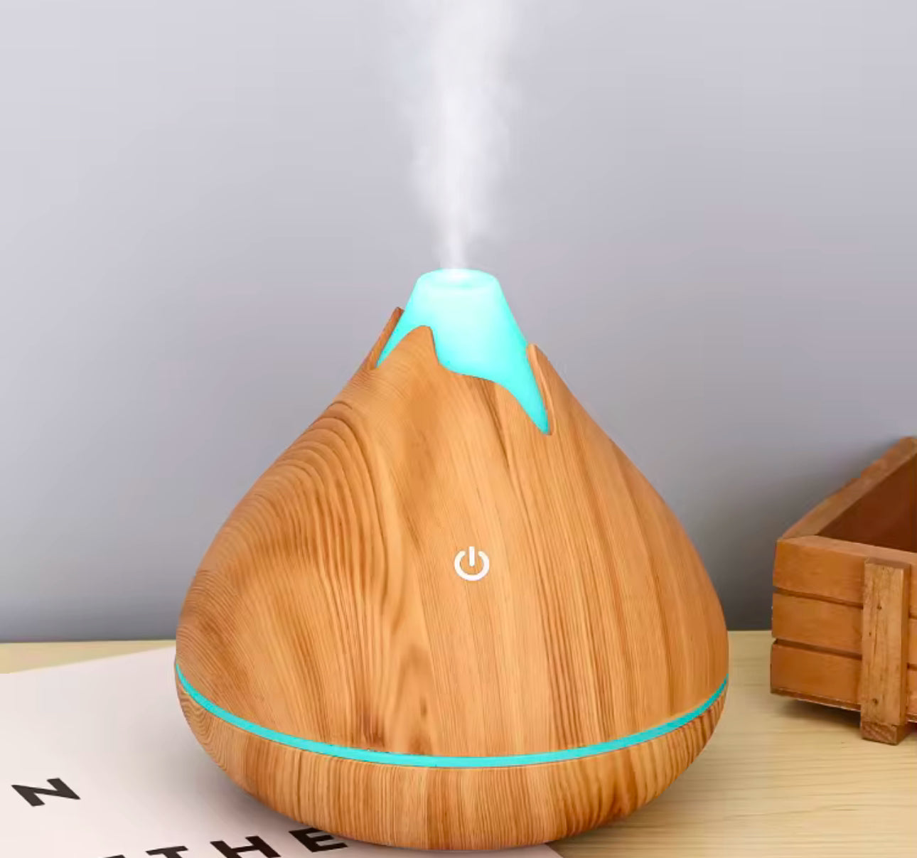 Wooden Volcano Humidifier