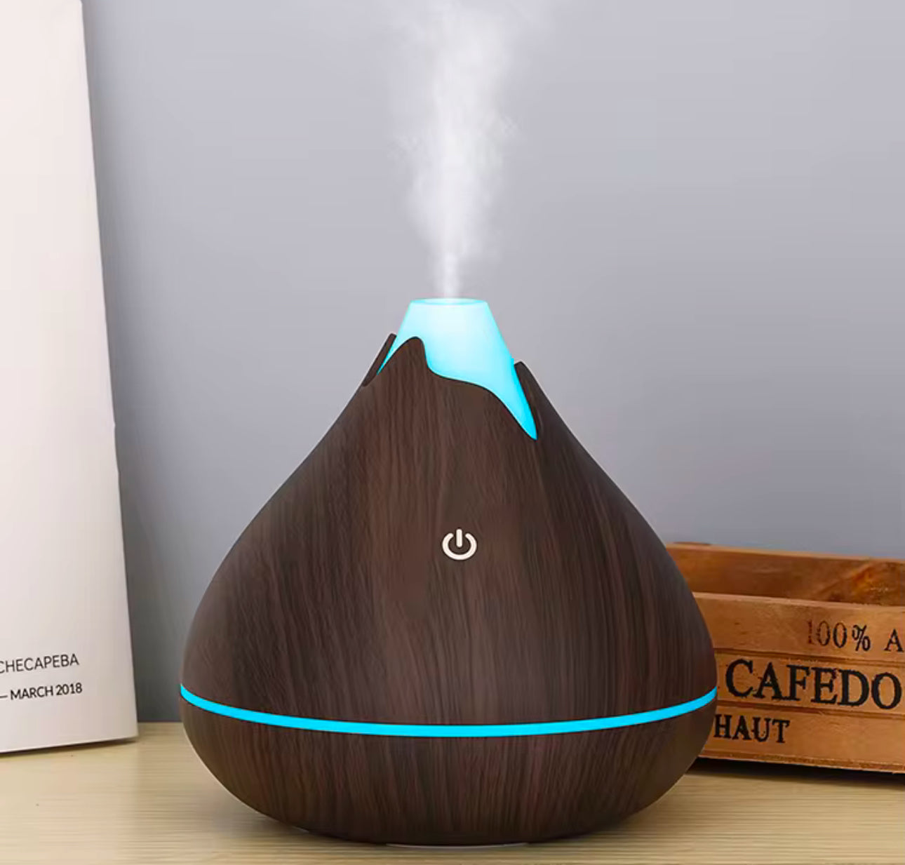 Wooden Volcano Humidifier
